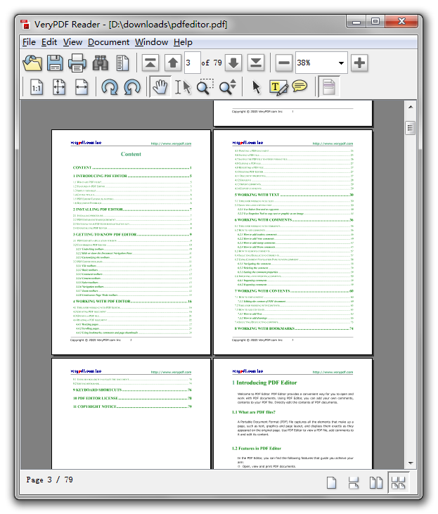 VeryPDF Free Java PDF Reader