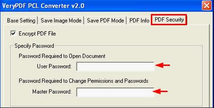 set PDF passwords