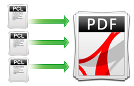 Merge several source files into a single PDF file