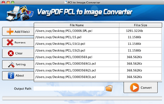interface of SPL to BMP Converter for Mac