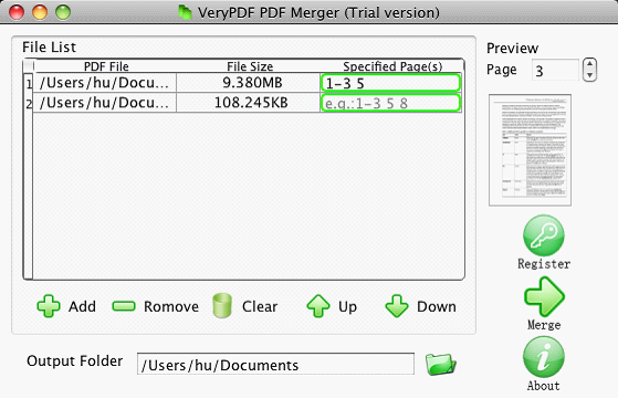 
Add PDF files to process