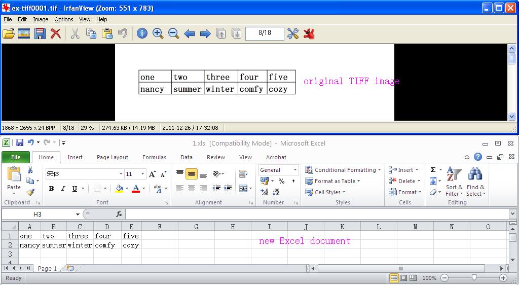 TIFF to Excel OCR Converter – Convert TIFF to Excel