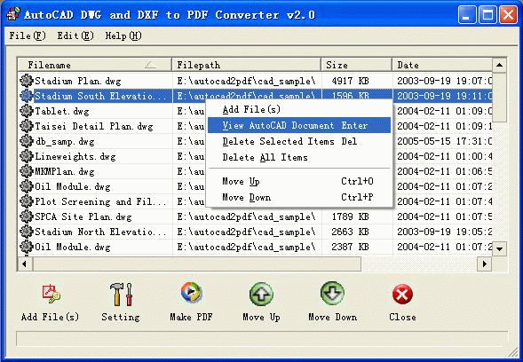 CAD DWG to PDF Converter Utility