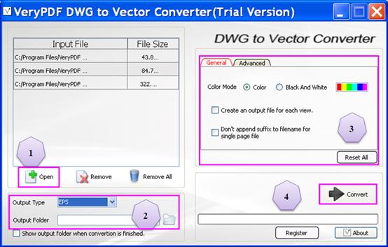 convert DWG to EPS
