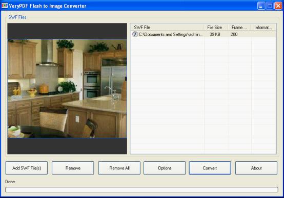 Flash to Image Converter screenshot