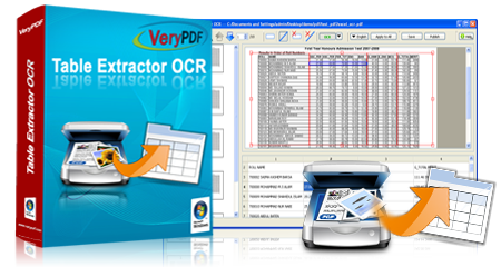 VeryPDF Table Extractor OCR