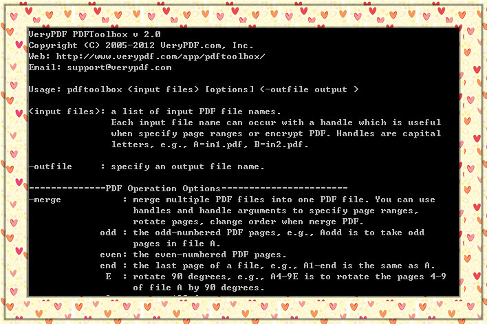 VeryPDF PDF Toolbox Shell for Linux 2.0