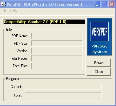 VeryPDF PDF to Word Converter 3.1