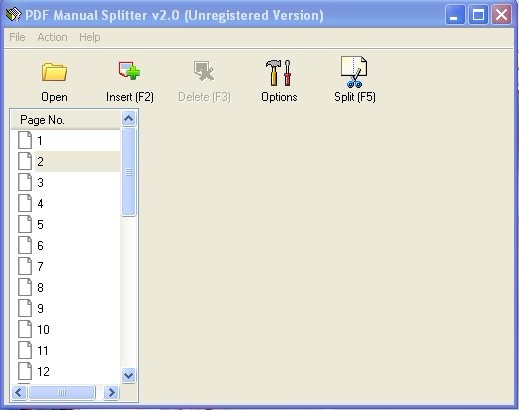 VeryPDF PDF Manual Splitter screenshot