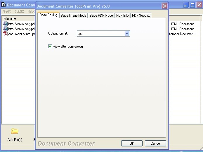 VeryPDF Document Converter v5.01
