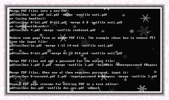 VeryPDF PDF Merger Command Line screenshot