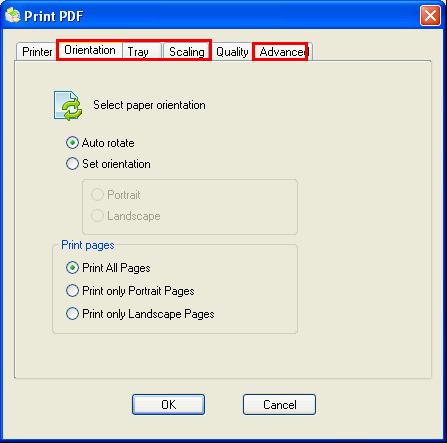 View the process of PDF batch printting