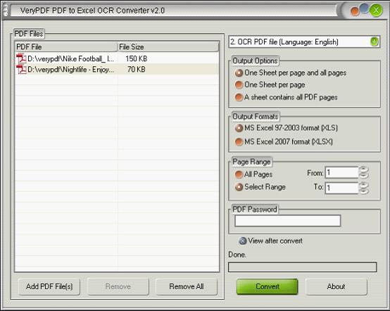 PDF to XLS OCR Converter 2.0 full
