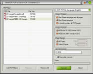  Interface of Scanned PDF to XLS Converter