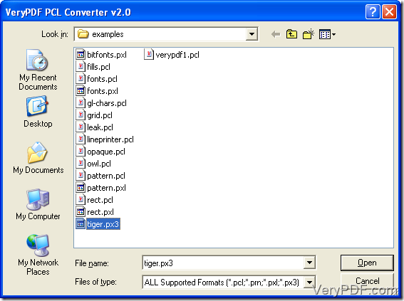 select files you want to convert.