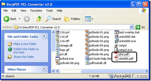 pdf files contained in PCL Converter 2.0 folder