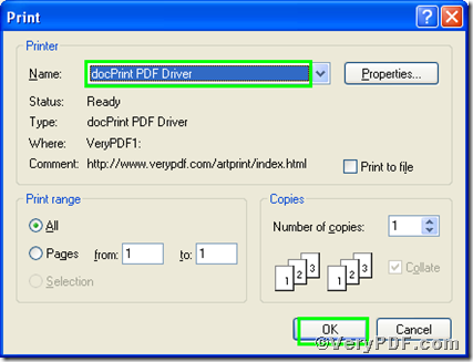 docPrint PDF Driver