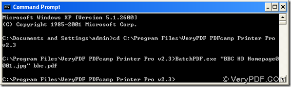 first part to convert image to pdf with command