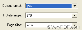 set options to PRN to PCX and rotate the page