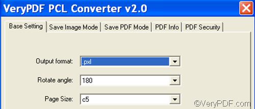 set optiosn to convert PRN to PXL and fit to paper size