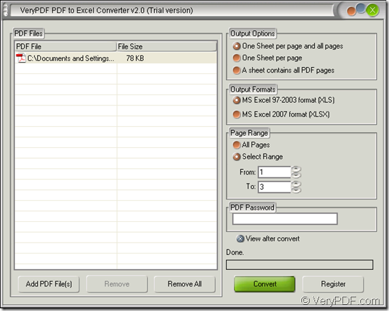 convert pdf to excel in PDF to Word Converter