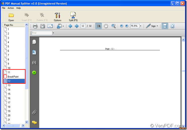 split PDF with VeryPDF PDF Manual Splitter
