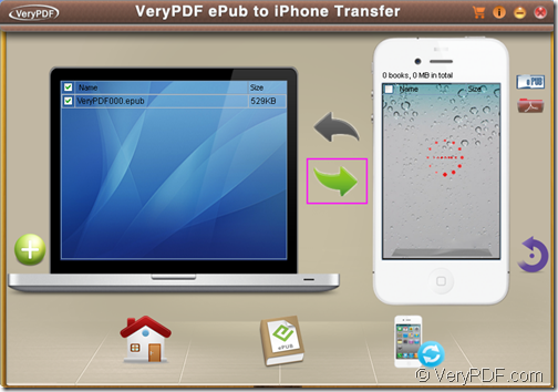 Transfer the ePub file to iPhone