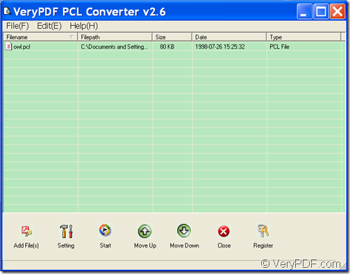 convert PCL to PDF in A3, A4 paper size with VeryPDF PCL Converter