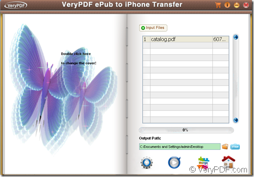 convert Word, HTML, TXT, PDF, etc. to ePub with VeryPDF ePub to iPhone Transfer