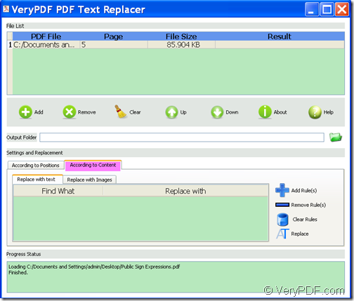 find and replace text in PDF with VeryPDF PDF Text Replacer