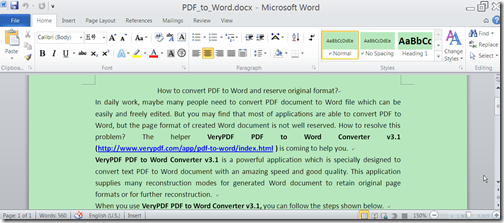 input Word file