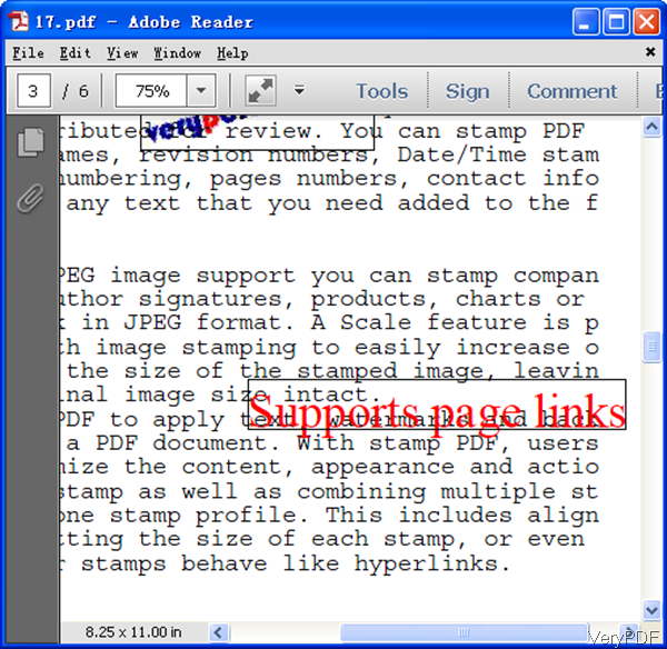 PDF with page link