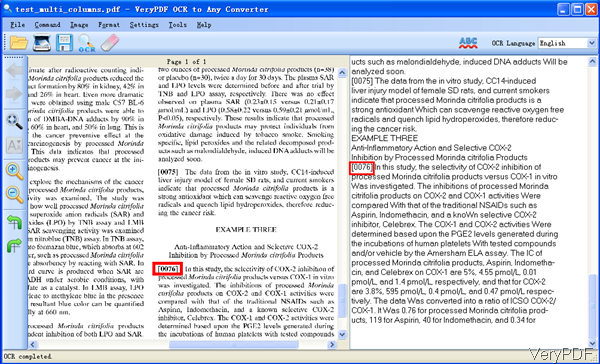 OCR PDF with multi_columns