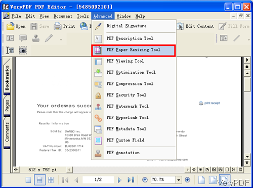 PDF Editor software interface