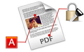 Option to edit PDF description and encrypt PDF