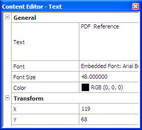 Content Editor of VeryPDF PDF Editor