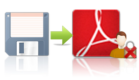 Save PDF files without user password