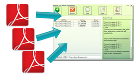 Repair multiple PDF files once for all