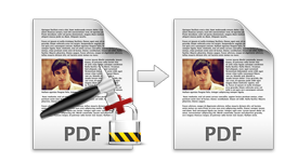 Remove PDF permission password