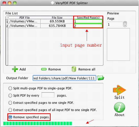add PDF into PDF Page Remover for Mac OS