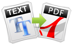 Convert Text to PDF
