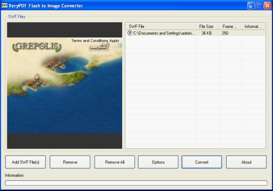 Interface of Flash to BMP Converter
