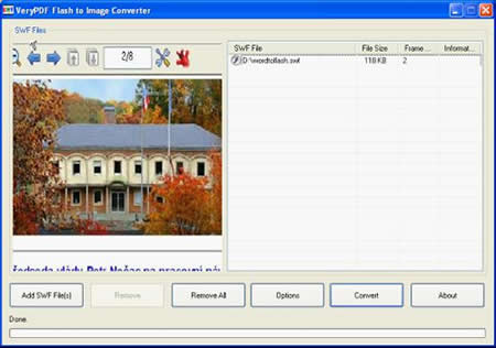 Interface of Flash to Image Converter
