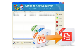 Convert documents to PDF 