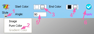 Select pure color backgroun