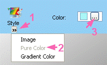Select pure color background