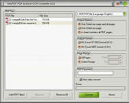 Interface of Scanned PDF to Excel Converter