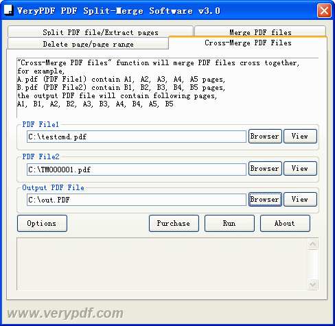 How to use VeryPDF PDF Split-Merge