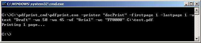 How to Print PDF via Command Line? - 2Printer