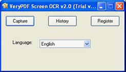the VeryPDF OCR Snapshot dialog box